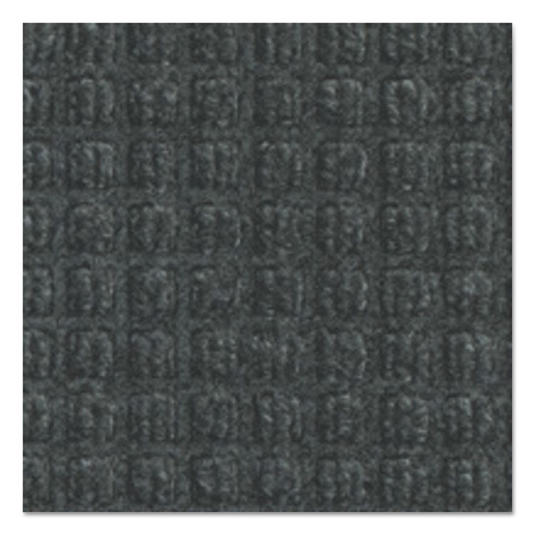 Super-Soaker Wiper/Scraper Mat with Gripper Bottom, Rectangular, Charcoal Gray Loop Pile Surface, 36" x 10 ft