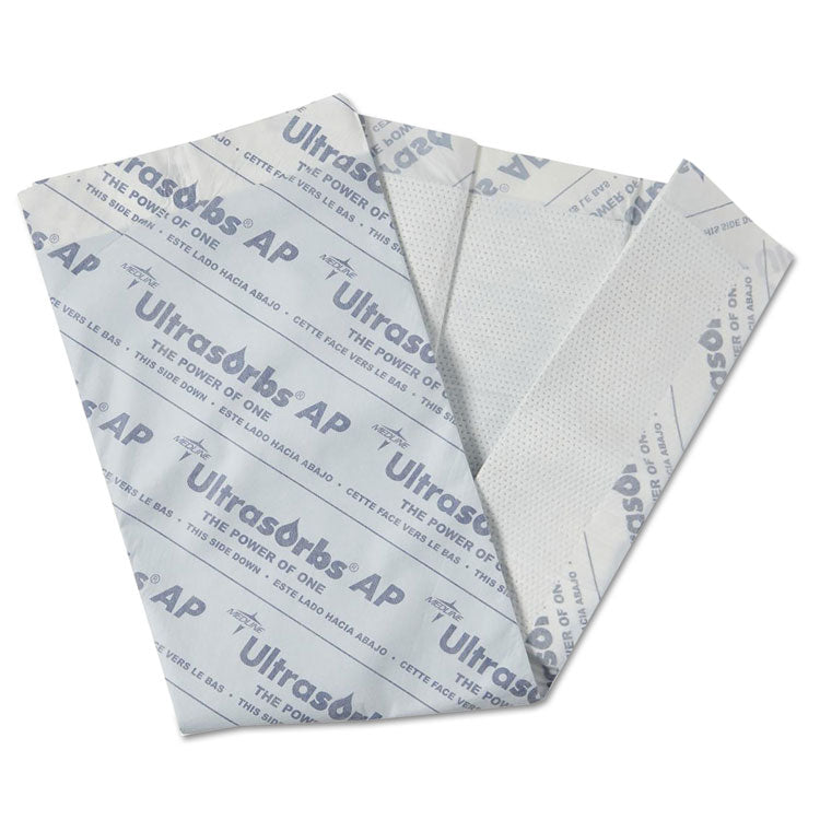 Ultrasorbs AP Underpads, 31 x 36, White, 10/Pack