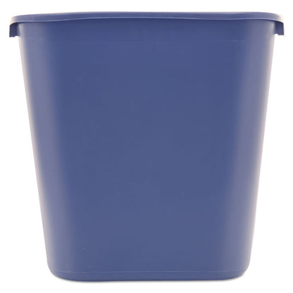 Deskside Recycling Container, Medium, 28.13 qt, Plastic, Blue