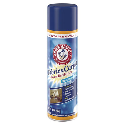 Fabric and Carpet Foam Deodorizer, Fresh, 15 oz Aerosol Spray