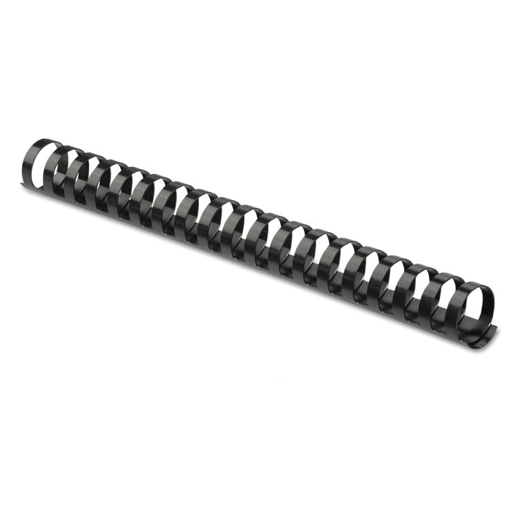 Plastic Comb Bindings for 11 x 8.5 Documents, 19 Rings, 1.5" (340-Sheet) Capacity, Black, 10/Pack