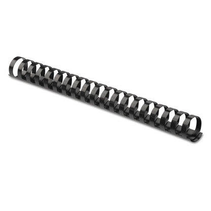Plastic Comb Bindings for 11 x 8.5 Documents, 19 Rings, 1" (200-Sheet) Capacity, Black, 10/Pack