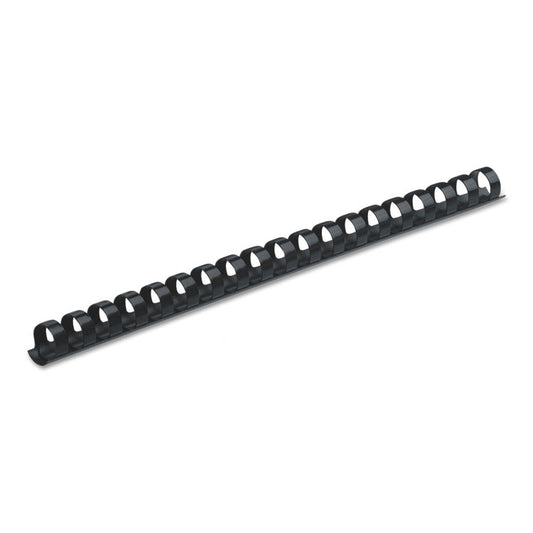 Plastic Comb Bindings for 11 x 8.5 Documents, 19 Rings, 0.38" (55-Sheet) Capacity, Navy Blue, 100/Pack