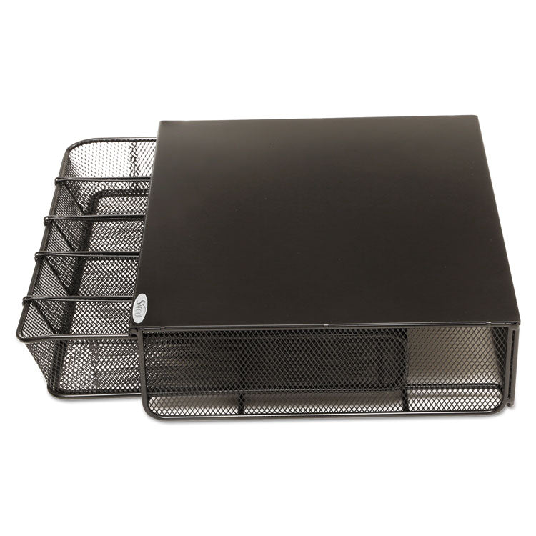 Onyx One Drawer Hospitality Organizer, 5 Compartments, 12.5 x 11.25 x 3.25, Black