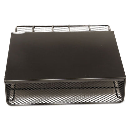 Onyx One Drawer Hospitality Organizer, 5 Compartments, 12.5 x 11.25 x 3.25, Black