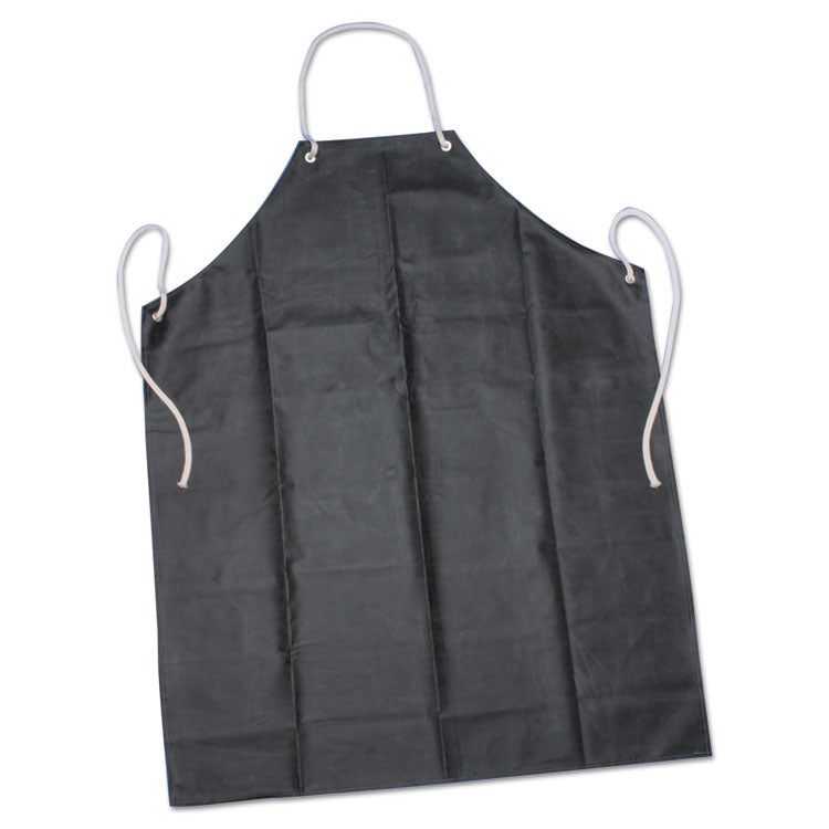 8415006345023, SKILCRAFT Laboratory Apron, Rubber/Aluminum/Nylon, One Size Fits Most, Black