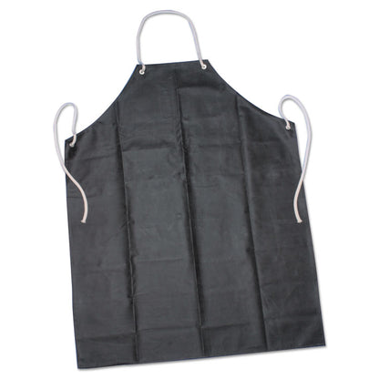 8415006345023, SKILCRAFT Laboratory Apron, Rubber/Aluminum/Nylon, One Size Fits Most, Black
