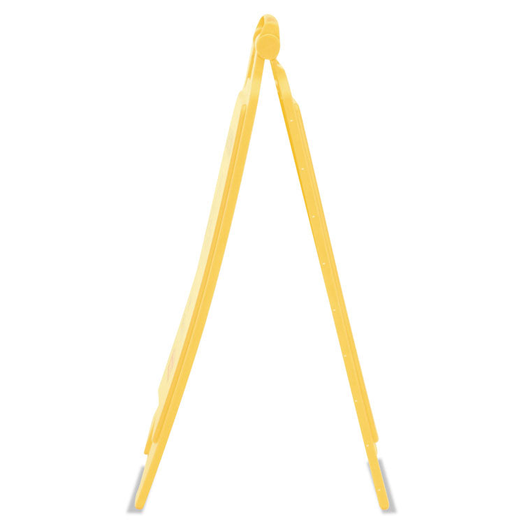 "Caution Wet Floor" Sign, 11 x 12 x 25, Yellow