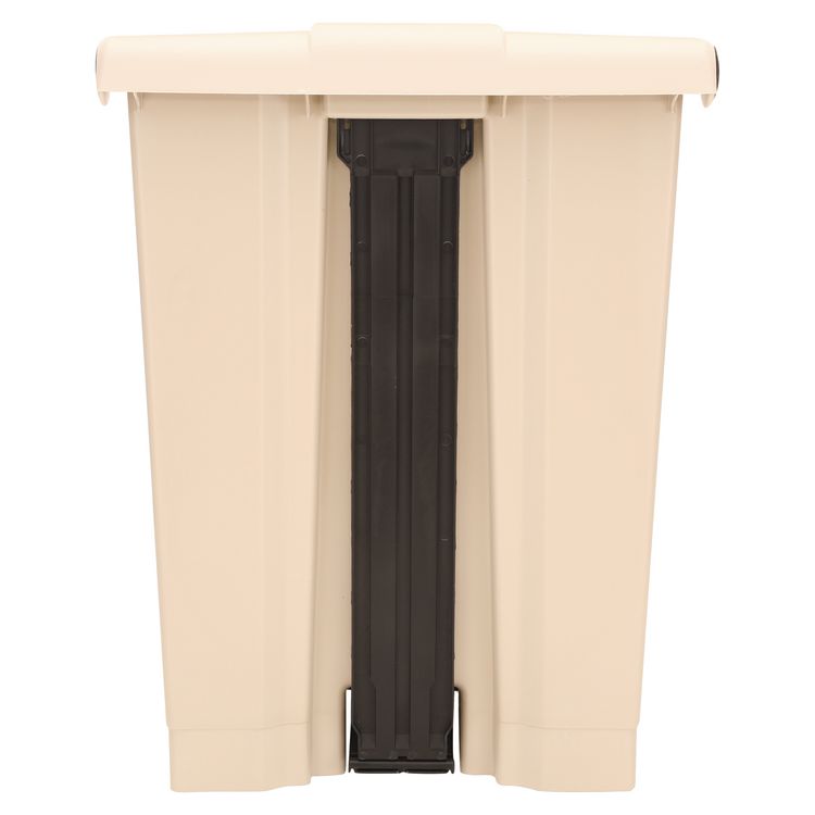 Legacy Step-On Receptacle, 18 gal, Polyethylene, Beige