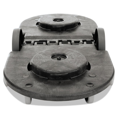 BRUTE Tandem Dolly, Two-Container, 400 lb Capacity, 20.25w x 45d x 8h, Black