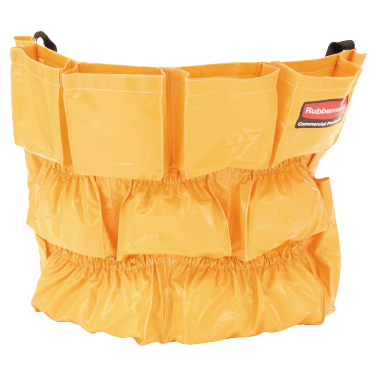 Brute Caddy Bag, 12 Compartments, 20" Diameter, Yellow