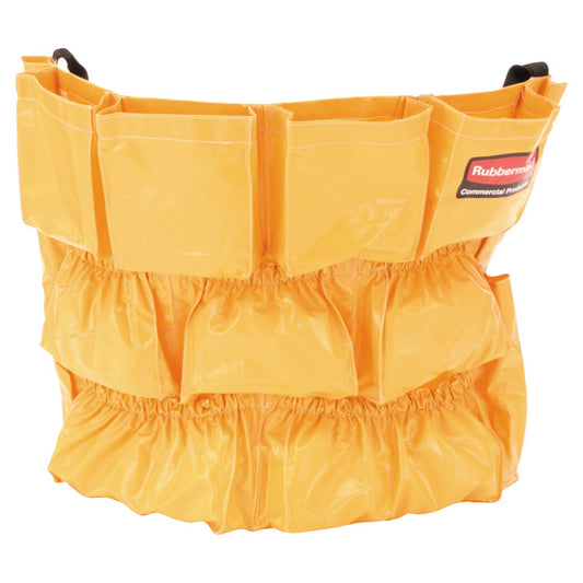 Brute Caddy Bag, 12 Compartments, 20" Diameter, Yellow