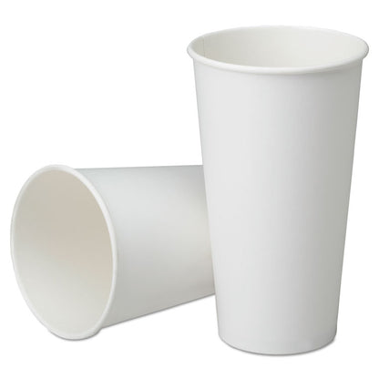 7350016457876, SKILCRAFT Disposable Paper Cups for Cold Beverages, 32 oz, White, 500/Box