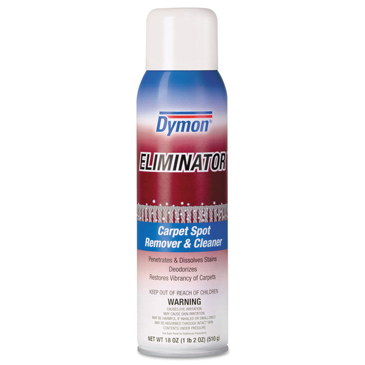Eliminator Carpet Spot and Stain Remover, Unscented, 18 oz Aerosol Spray, 12/Carton