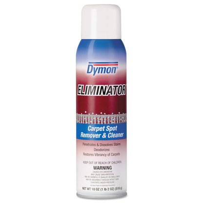 Eliminator Carpet Spot and Stain Remover, Unscented, 18 oz Aerosol Spray, 12/Carton