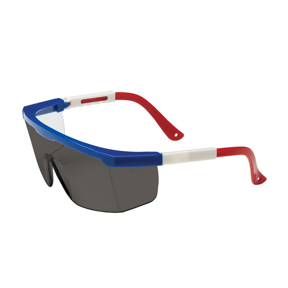 PIP Semi-rimless Glasses RED/WHT/BLU GRY Lens, 12 Pairs/Pack