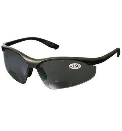 PIP Semi-rimless Readers BLK GRY Lens SCRATCH+2.50, 12 Pairs/Pack