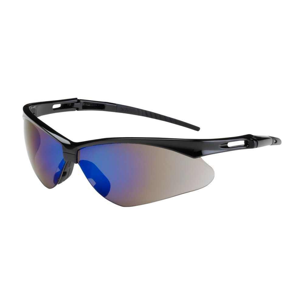 PIP Semi-rimless Glasses BLK BLU Mirr Lens Scratch, 12 Pairs/Box