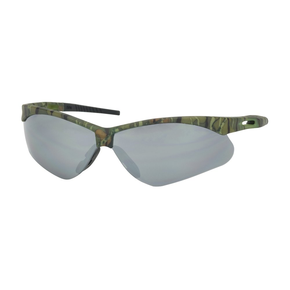 PIP Semi-rimless Glasses Camo Silver Mirr Lens S, 12 Pairs/Box