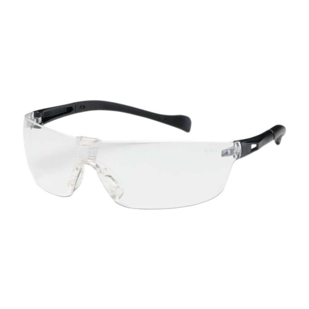 PIP Rimless Glasses BLK Clrlens ANTI-SCRATCH/FOG, 12 Pairs/Box
