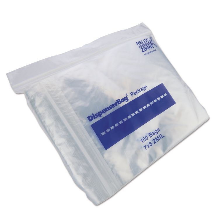 Plastic Zipper Bags, 32 oz, 2 mil, 7" x 8", Clear, 1,000 Bags/Box, 2 Boxes/Carton