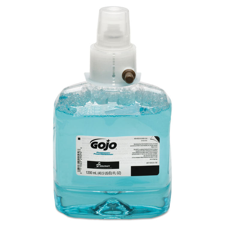 8520016492723, SKILCRAFT GOJO LTX-12 Foam Hand Wash Refill, Pomeberry Scent, 1,200 mL, 2/Box