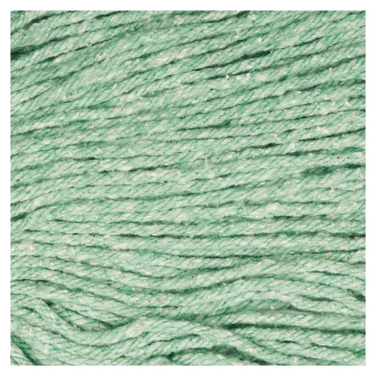 Super Loop Wet Mop Head, Cotton/Synthetic Fiber, 5" Headband, Medium Size, Green, 12/Carton