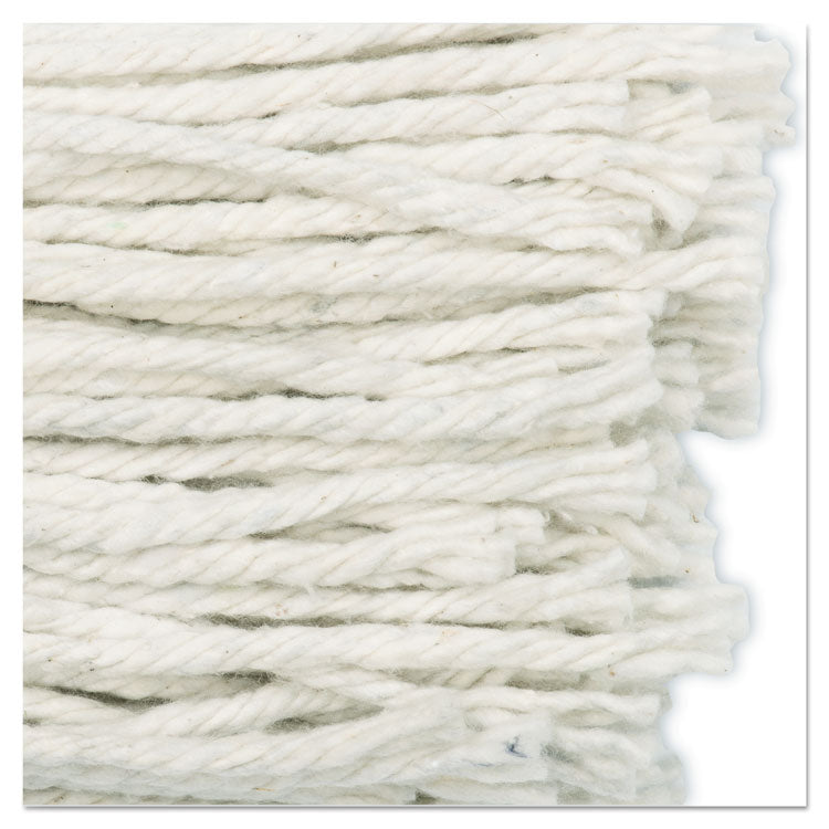 Cut-End Wet Mop Head, Cotton, #16 Size, White