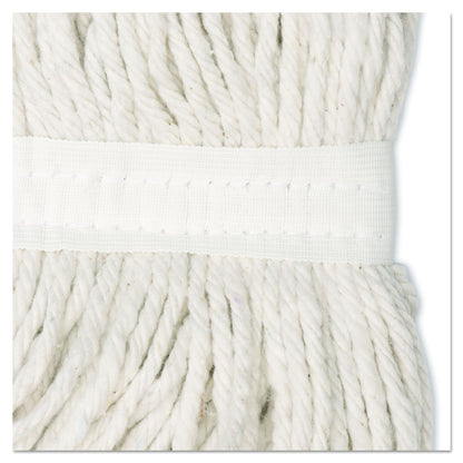 Cut-End Wet Mop Head, Rayon, #24, White