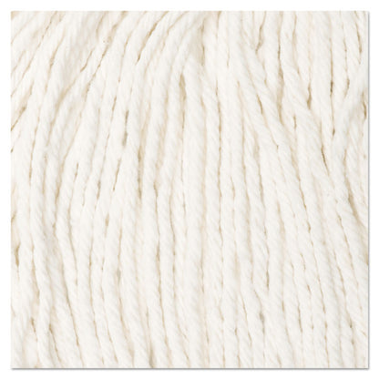 Cut-End Wet Mop Head, Rayon, #24, White, 12/Carton