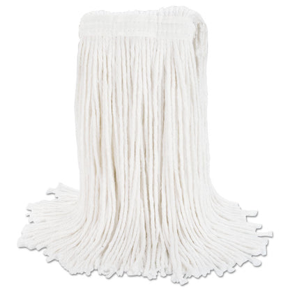Cut-End Wet Mop Head, Rayon, #20, White