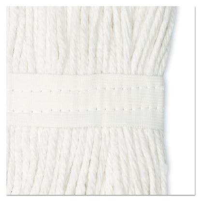 Cut-End Wet Mop Head, Cotton, #20, White
