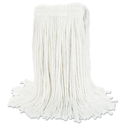 Cut-End Wet Mop Head, Rayon, #24, White