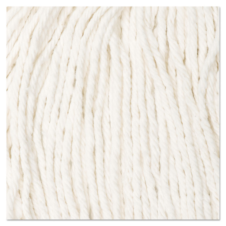 Cut-End Wet Mop Head, Rayon, #24, White