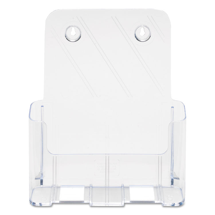 DocuHolder for Countertop/Wall-Mount, Magazine, 9.25w x 3.75d x 10.75h, Clear
