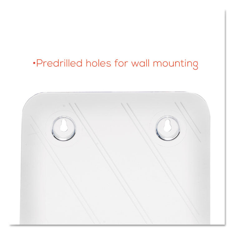 DocuHolder for Countertop/Wall-Mount, Magazine, 9.25w x 3.75d x 10.75h, Clear