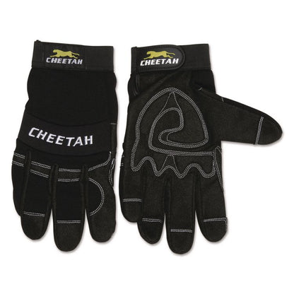 Cheetah 935CH Gloves, EN388: 2X21, 10" Long, Small, Black, Pair