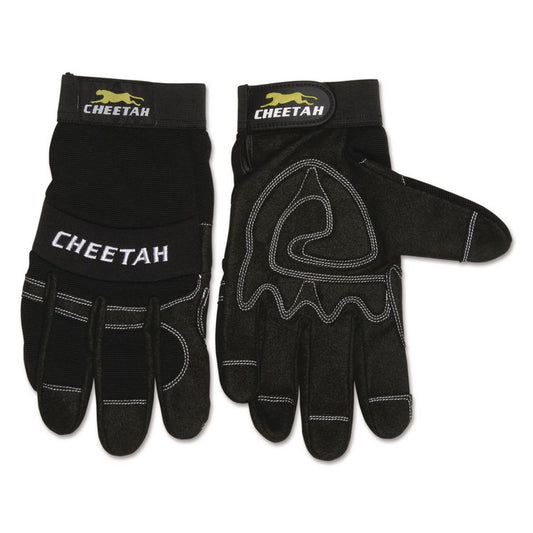 Cheetah 935CH Gloves, EN388: 2X21, 10" Long, Small, Black, Pair