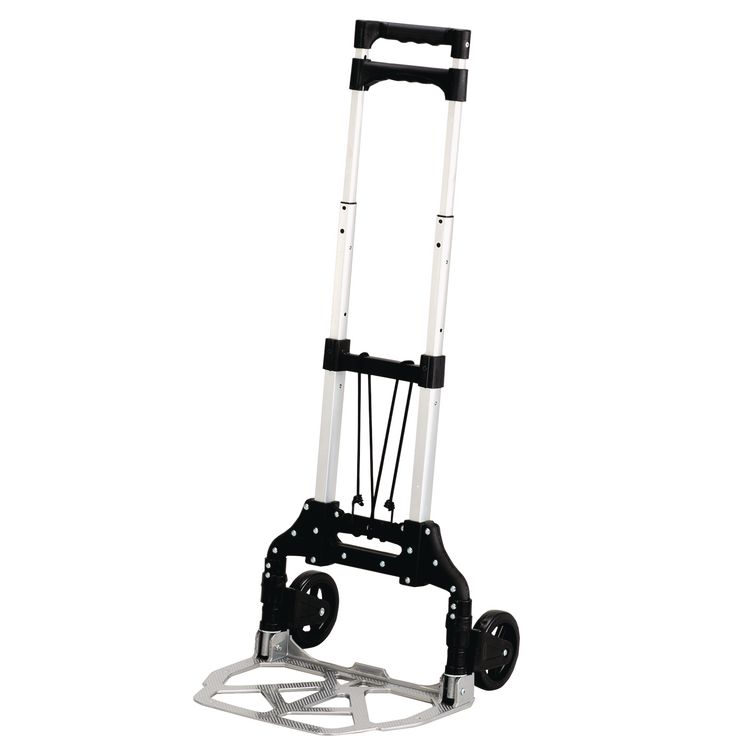 Stow and Go Cart, 110 lb Capacity, 15.25 x 16 x 39, Aluminum