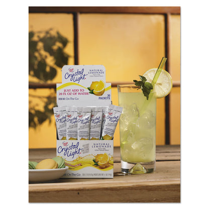 Flavored Drink Mix, Lemonade, 0.17 oz Packet, Yields 20 oz per Packet, 30/Box