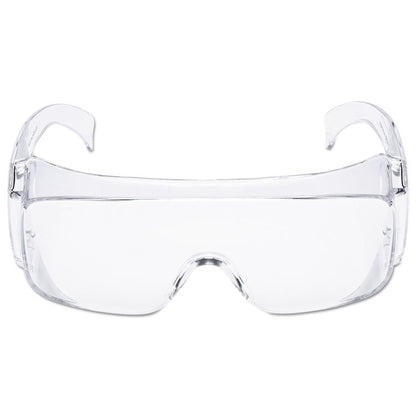 Tour-Guard V Protective Eyewear, Wall-Mount Dispenser Box, Frameless OTG, Clear Single Lens, 20/Box