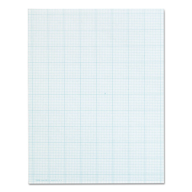 Cross Section Pads, Quadrille Rule (10 sq/in, 1 sq/in), (50) White 8.5 x 11 Sheets
