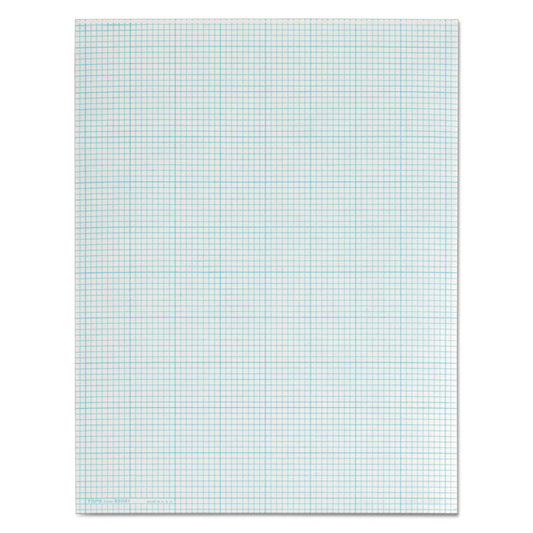 Cross Section Pads, Quadrille Rule (8 sq/in, 1 sq/in), (50) White 8.5 x 11 Sheets