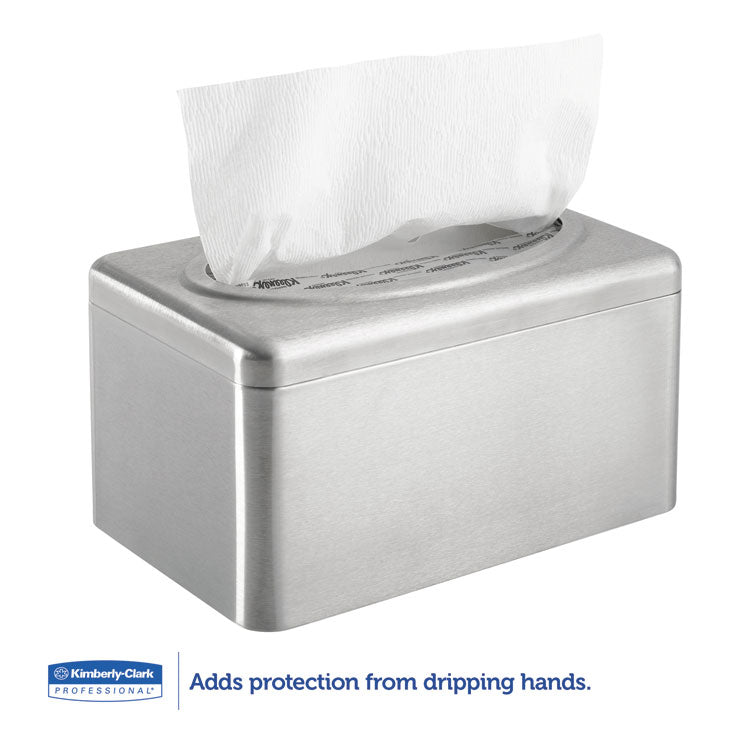 Folded Towel Dispenser, 10.4 x 6.1 x 5.4, Stainless Steel