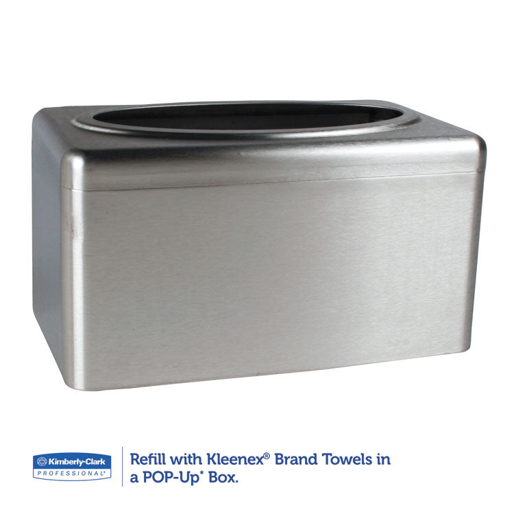 Folded Towel Dispenser, 10.4 x 6.1 x 5.4, Stainless Steel