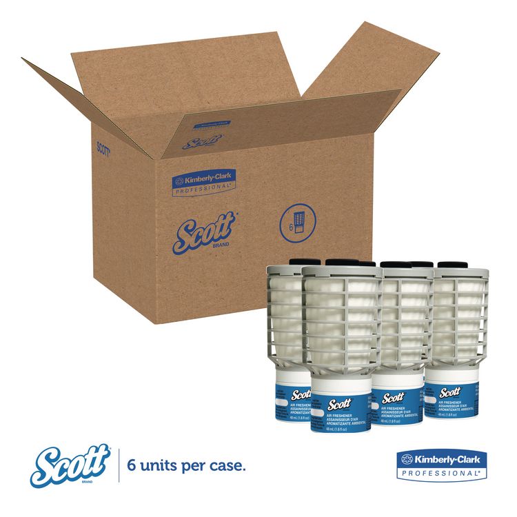 Essential Continuous Air Freshener Refill, Ocean, 48 mL Cartridge, 6/Carton