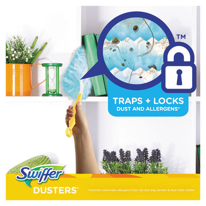 Dusters Refill, DustLock Fiber, Lavender Vanilla Scent, Light Blue, 10/Box, 4 Boxes/Carton