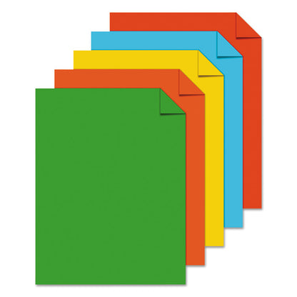 Color Cardstock -"Eco" Assortment, 65 lb Cover Weight, 8.5 x 11, Assorted, 250/Pack
