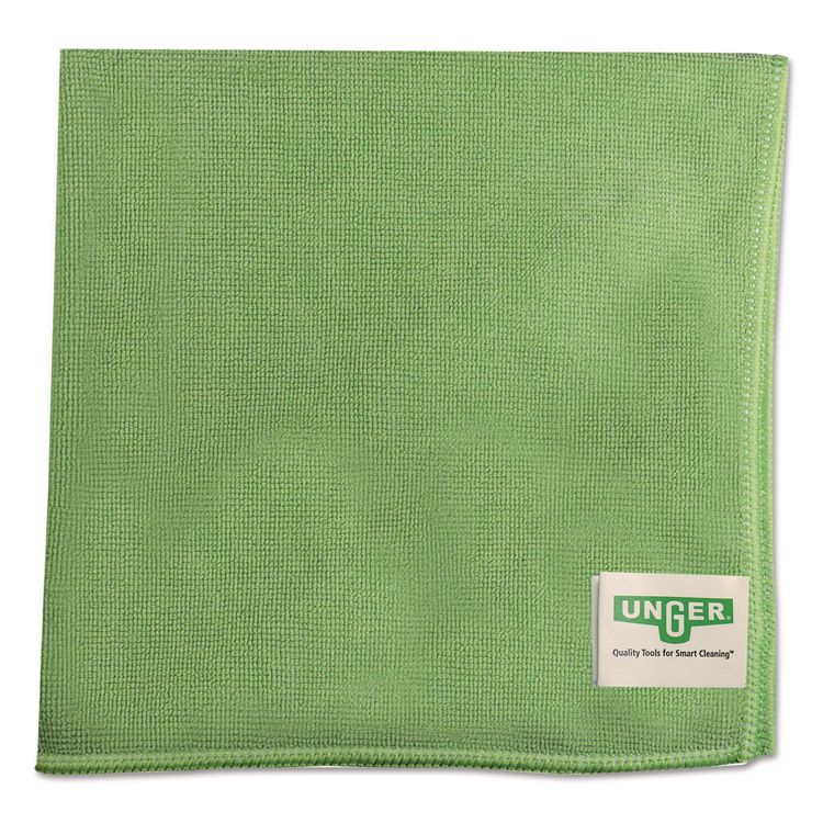 SmartColor MicroWipes, Microfiber, 16 x 15, Green, 10/Pack