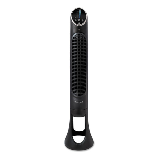 QuietSet 8-Speed Whole-Room Tower Fan, 10"w x 40"h, Black